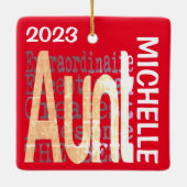 叔母エクストラノーネレカスタムール セラミックオーナメント (裏面)