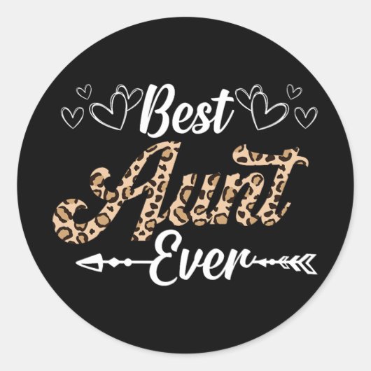 叔母エバーレオパードスタイルシャツ ラウンドシール (正面)