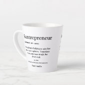 叔母エバ最高のータイポグラフィ定義 カフェラテマグ (左アングル)