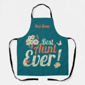 叔母エバ最高のーヴィンテージ叔母誕生日ゴッドマザー エプロン (正面)
