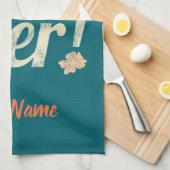 叔母エバ最高のーヴィンテージ叔母誕生日ゴッドマザー キッチンタオル (四つ折り)