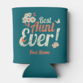 叔母エバ最高のーヴィンテージ叔母誕生日ゴッドマザー 缶クーラー (裏面)