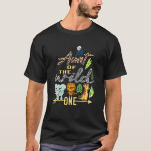 叔母オブザワイルドワンズーズーテーマ誕生日サファリ Tシャツ
