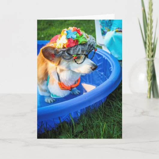 叔母ガッシー誕生日カード カード (正面)