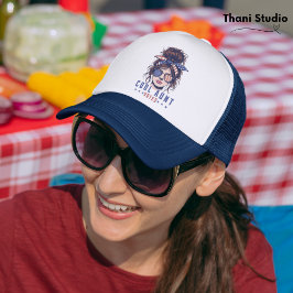 叔母クール投票ヴィンテージ乱雑ヘアレディ選挙 キャップ