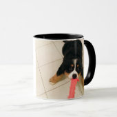 叔母ドッグ叔母タイポグラフィフォトギフトマグ マグカップ (正面右)