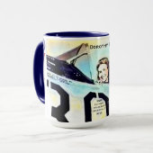 叔母ドットファーガソンWASPパイロットオーバーサイズマグ マグカップ (正面左)