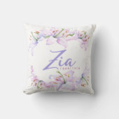 叔母パーソナライズされたのイタリアンZiaギフト クッション (正面)