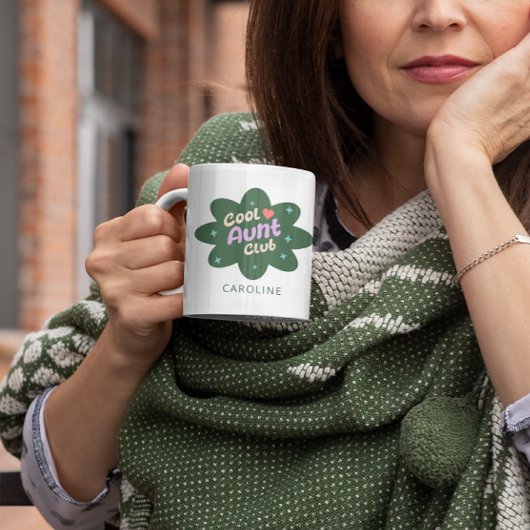 叔母パーソナライズされたクールクラブ贈り物おばさんレトロ コーヒーマグカップ