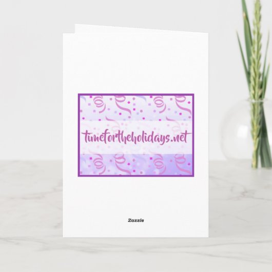 叔母パーソナライズされたハッピーバースデーカード カード (裏面)