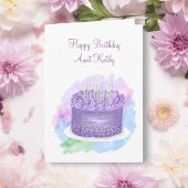 叔母パーソナライズされたハッピーバースデーカード カード