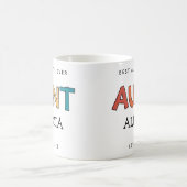 叔母パーソナライズされたレトロギフト最高のおばさん今までにかわいい コーヒーマグカップ (中央)