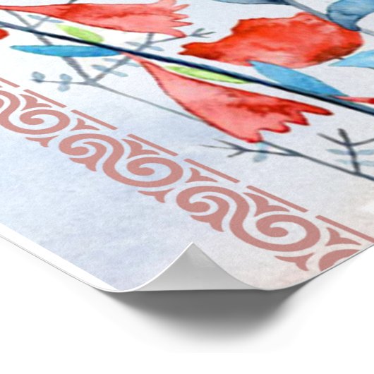 叔母パーソナライズされた宛の手紙 ポスター (角)