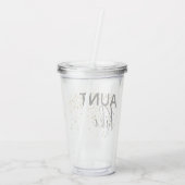 叔母パーソナライズされた杯 アクリルタンブラー (裏面)