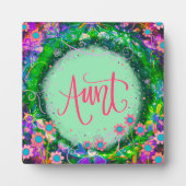 叔母ピかわいらしンクフローラ吸光斑 フォトプラーク (正面)