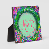 叔母ピかわいらしンクフローラ吸光斑 フォトプラーク (正面)