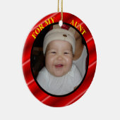 叔母フォトギフトラベル&オーナメント セラミックオーナメント (右)