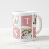 叔母フォトコラージュカスタムジャイアントコーヒーマグ ジャンボコーヒーマグカップ (正面右)