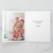 叔母フォトコラージュ31写真ハッピーバースデー カード (内部)