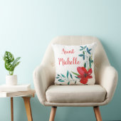 叔母フローラ名タイポグラフィ クッション (椅子)