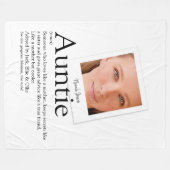 叔母モダンの定義写真 フリースブランケット (正面(横))