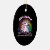 叔母ユニコーン素晴らしファミリー セラミックオーナメント (右)