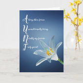 叔母叔母さんフローラマザーズデイカード カード (黄色い花)