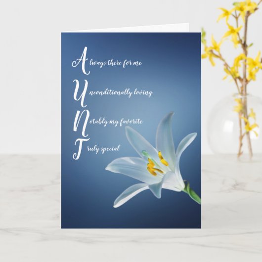 叔母叔母さんフローラマザーズデイカード カード (黄色い花)