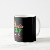 叔母小妖精や小人クリスマスプレゼント コーヒーマグカップ (正面右)