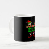 叔母小妖精や小人クリスマスプレゼント コーヒーマグカップ (正面左)