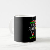 叔母小妖精や小人ファミリーマッチングクリスマスグループ コーヒーマグカップ (正面左)