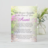 叔母悔やみや弔慰 カード (スタンド正面)