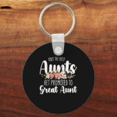 叔母最高のしか叔母に昇進素晴らししない キーホルダー (正面)