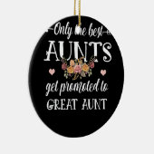 叔母最高のしか叔母に昇進素晴らししない セラミックオーナメント (右)