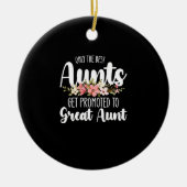 叔母最高のしか叔母に昇進素晴らししない セラミックオーナメント (正面)