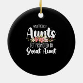 叔母最高のしか叔母に昇進素晴らししない セラミックオーナメント (裏面)