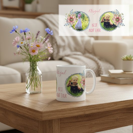 叔母最高ののエバカスタムー写真マグカップ コーヒーマグカップ