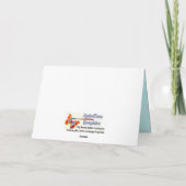 叔母最高のデイジーフローラ カード (裏面)