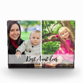 叔母最高の永遠2写真コラージュアウンティギフト フォトブロック (正面)