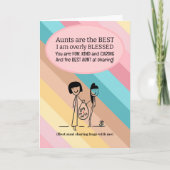 叔母最高の誕生日 カード (正面)