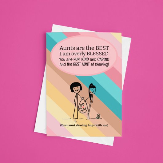 叔母最高の誕生日 カード