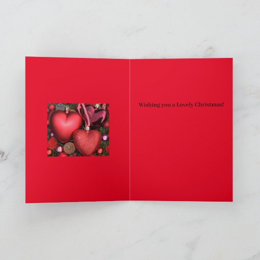 叔母素晴らしと叔父のラブ素晴らしリークリスマスカード シーズンカード (内部)