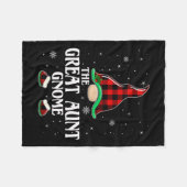 叔母素晴らし格言バッファロープレイドファミリーグループキリスト フリースブランケット (正面(横))