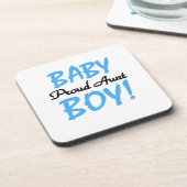 叔母誇りを持った男の赤ちゃんTシャツとギフト コースター (左側)