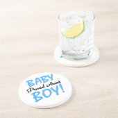 叔母誇りを持った男の赤ちゃんTシャツとギフト コースター (側面)