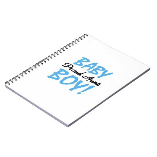 叔母誇りを持った男の赤ちゃんTシャツとギフト ノートブック (左側)