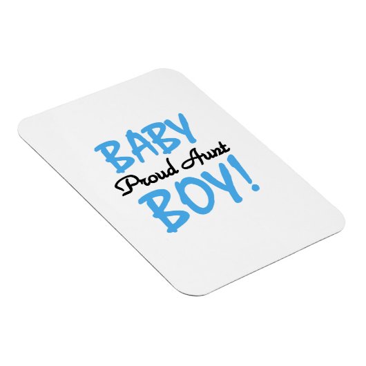 叔母誇りを持った男の赤ちゃんTシャツとギフト マグネット (右側)