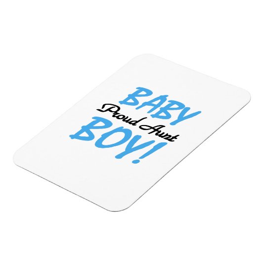 叔母誇りを持った男の赤ちゃんTシャツとギフト マグネット (左側)