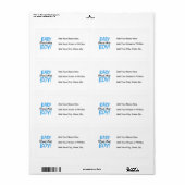 叔母誇りを持った男の赤ちゃんTシャツとギフト ラベル (フルシート)