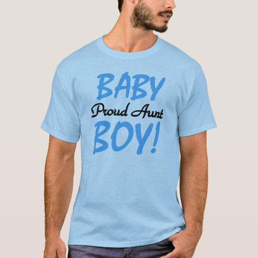 叔母誇りを持った男の赤ちゃんTシャツとギフト Tシャツ (正面)